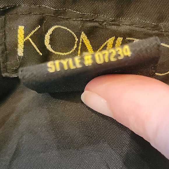 Komitor 51" Calf Length Women's Black Leather Trench Coat Style 02734 WPL 5602 - Picture 11 of 13